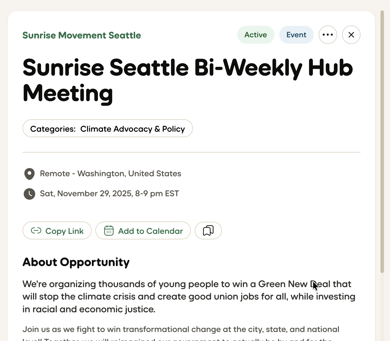 Add-to-Calendar feature
